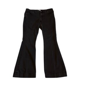 Ann Taylor Loft Women’s Black 12 Hi-rise Flare Jeans.